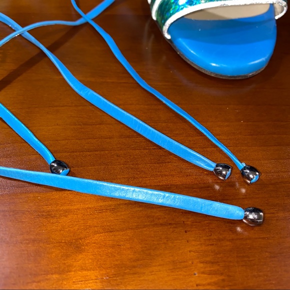 HP!🎉NWOT Chrissie Morris Genuine Stingray Heels sz 40 - Picture 7 of 10